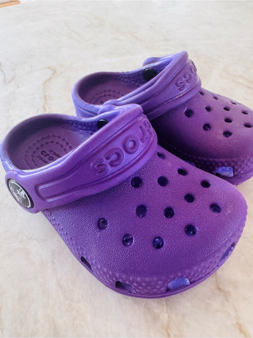 Kids Purple Crocs Classic Clogs Toddler Size